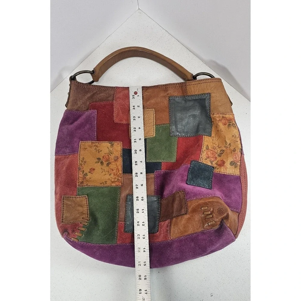 Lucky Brand Multicolor Patchwork Leather Hobo Bag